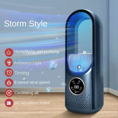 CoolMist 3-i-1 rotorløs ventilator og luftrenser - støjsvag, med UV og ionisator