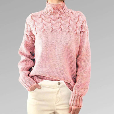 Sansa - Strikket sweater med rullekrave til kvinder