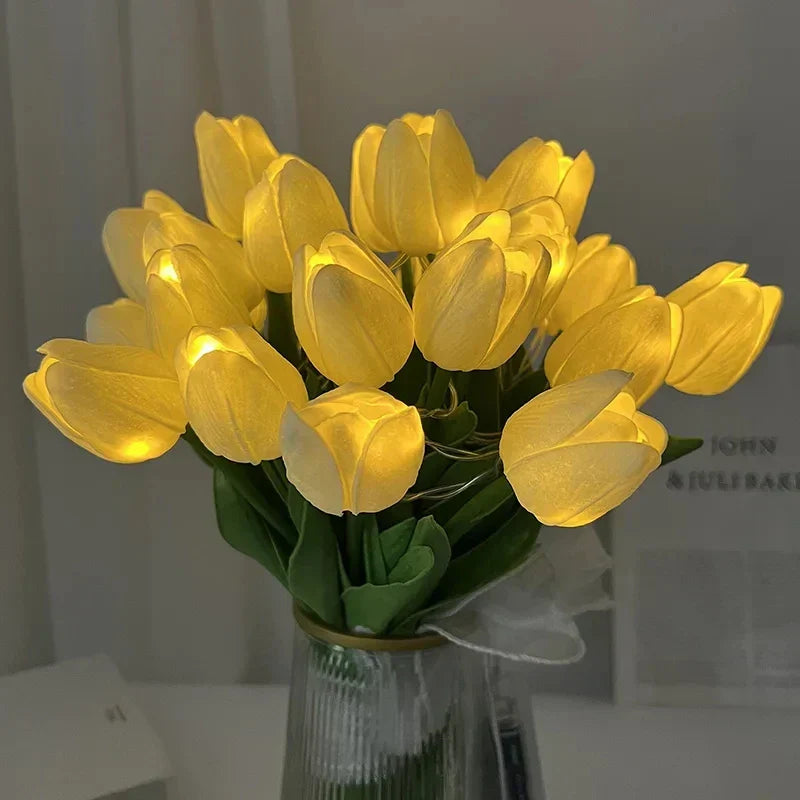 TulipGlow - Bærbar LED-tulipan-natlampe