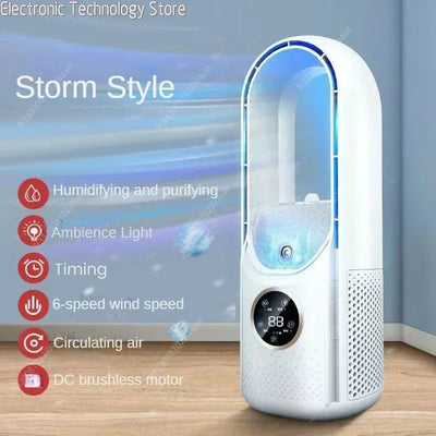 CoolMist 3-i-1 rotorløs ventilator og luftrenser - støjsvag, med UV og ionisator