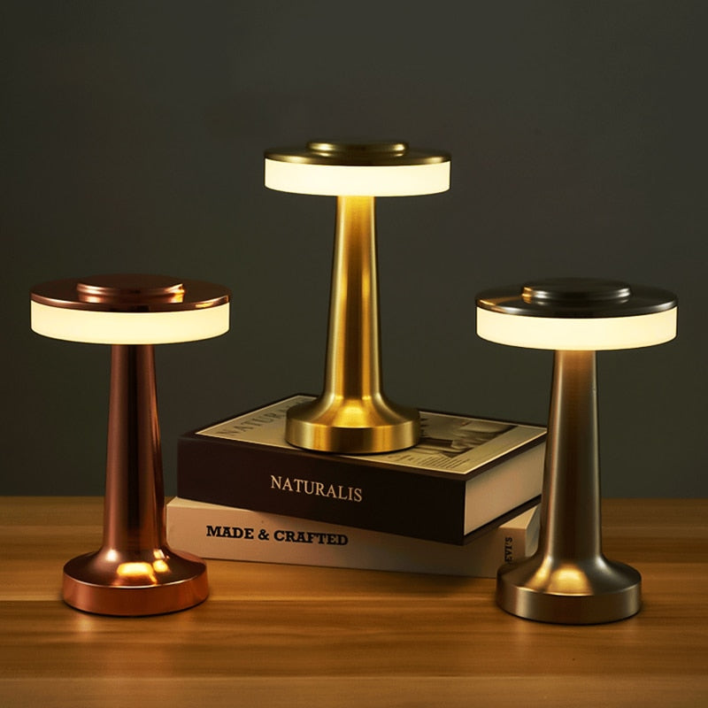 Lumey - Retro barbordslampe med touch-funktion