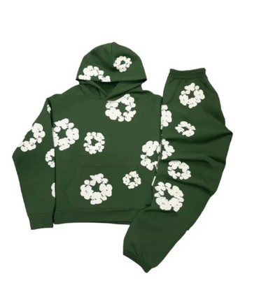 ModaDenim - Unisex Viral Blomster træningsdragt med ikoniske print