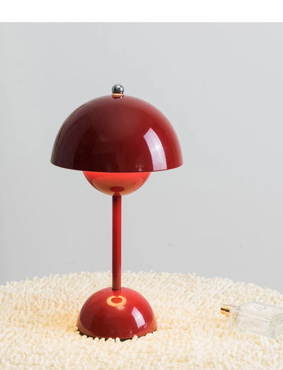 Dome-Shaped Table Lamp with Rounded Base