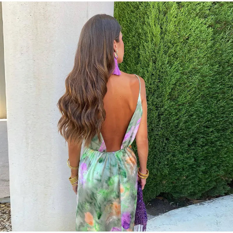 Women’s Off-Shoulder Floral Maxi Dress with Matching Shawl