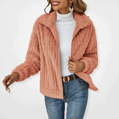 Tabitha - Lang fleece cardigan til kvinder