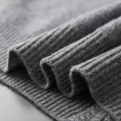 Cashmere-jakke med lynlås til mænd Varm og stilfuld