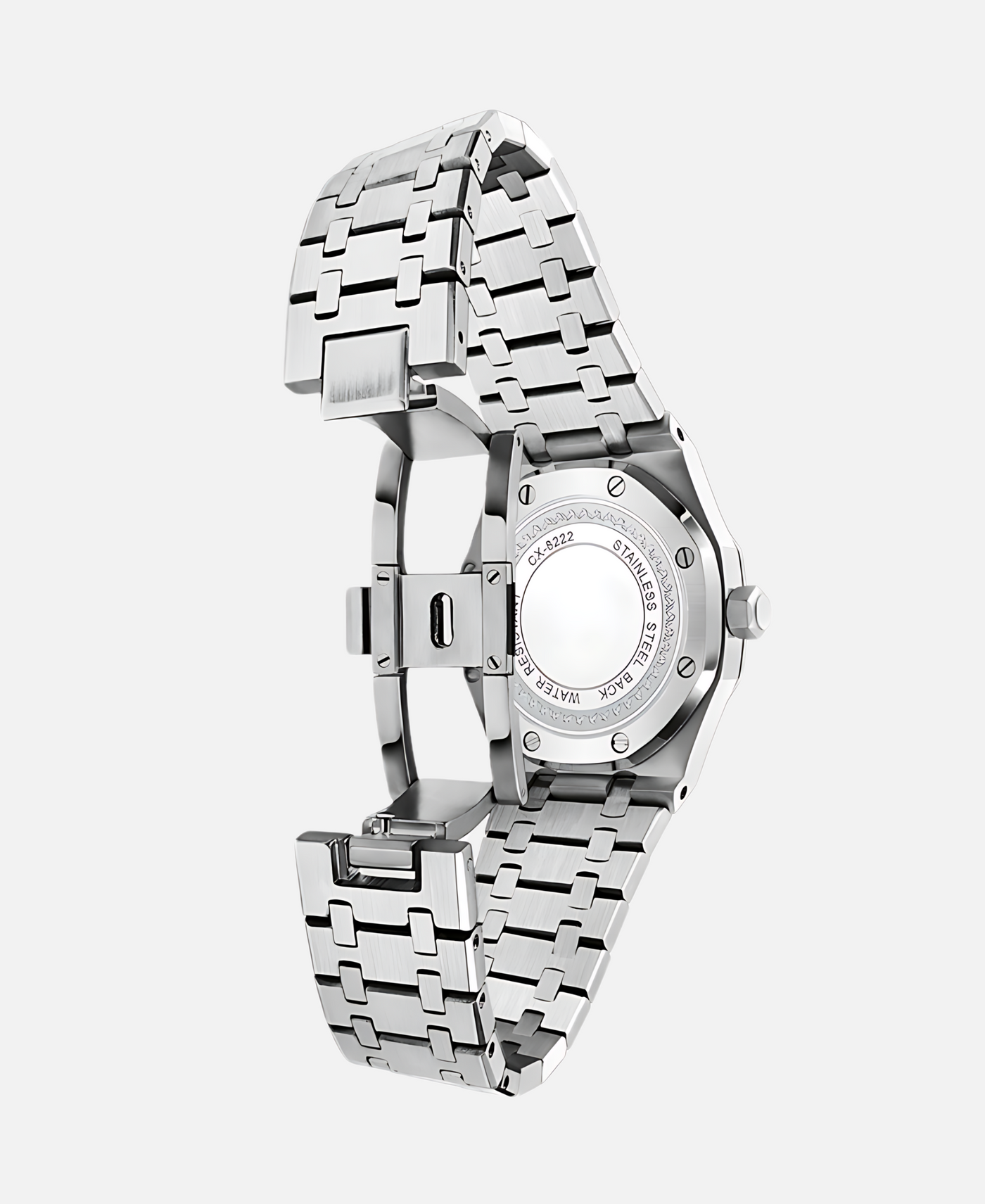 Elegant 41mm men's wristwatch with stainless steel case