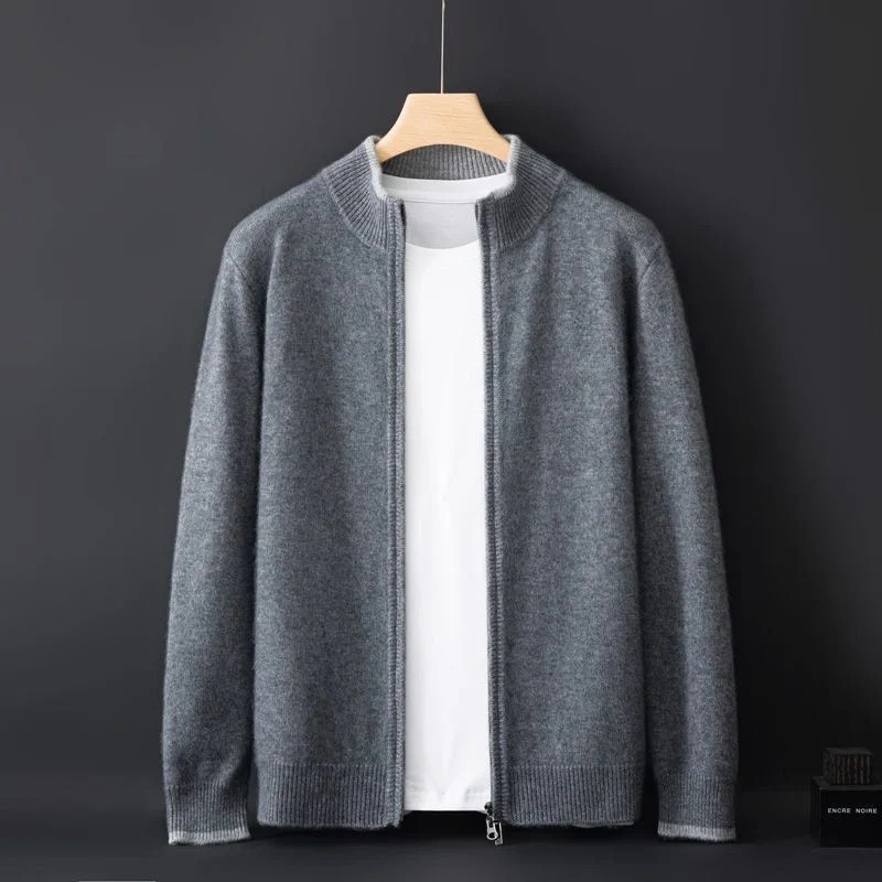 Merino - Herre uldvest med lynlås