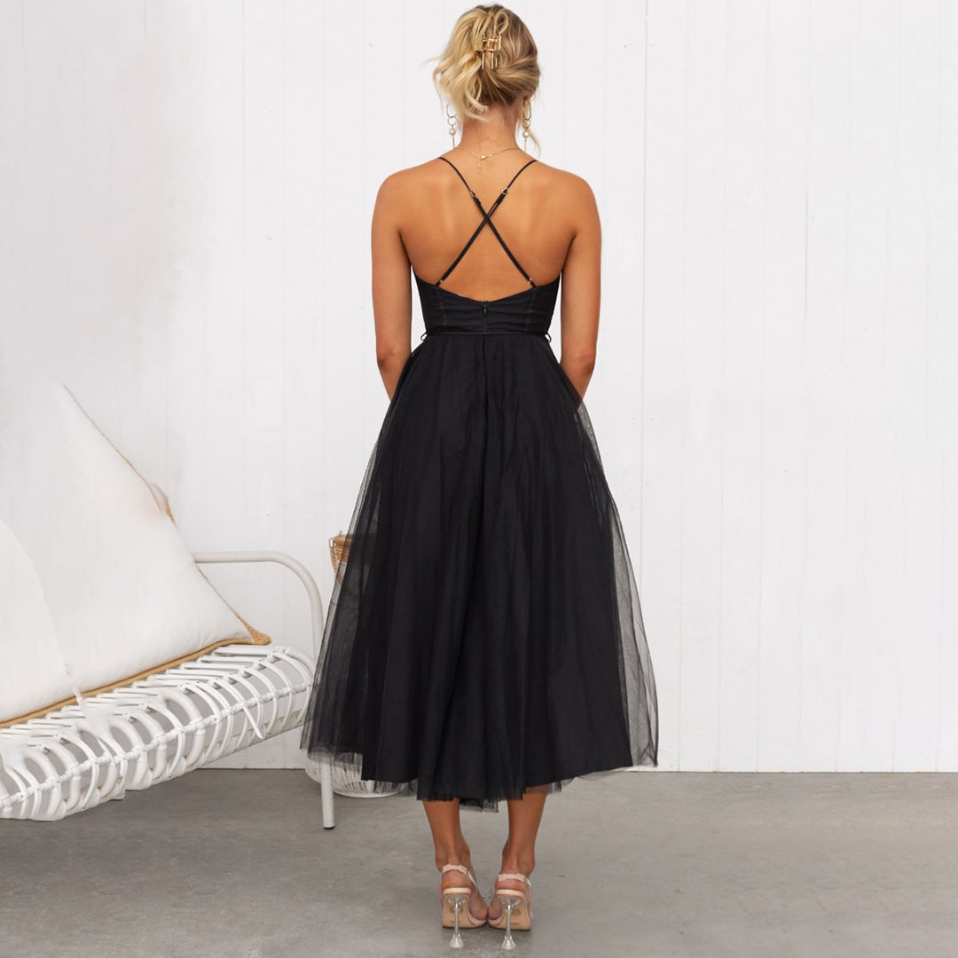 Solana women's midi dress - Elegant fitted cut and breathable fabric for special occasions