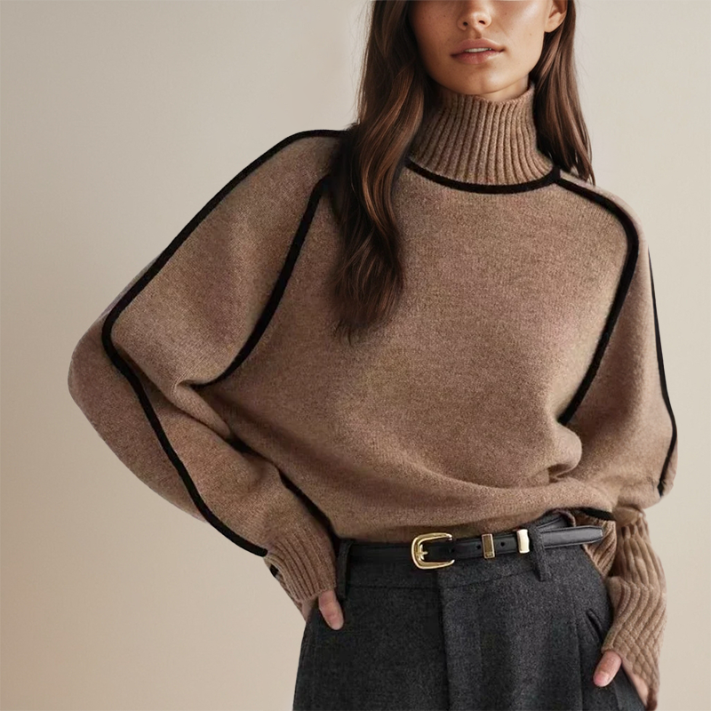 Bella | Cashmere rullekravesweater til kvinder