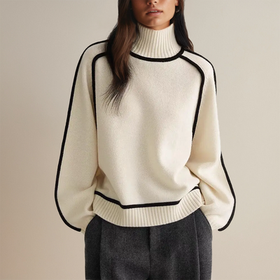 Bella | Cashmere rullekravesweater til kvinder