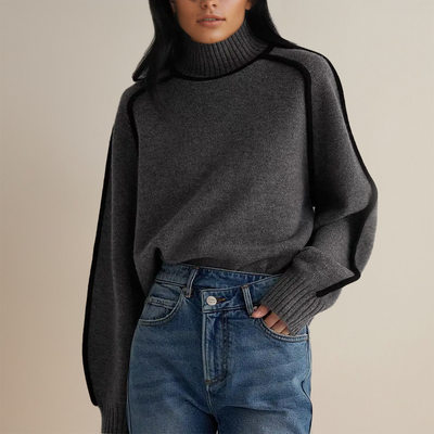 Bella | Cashmere rullekravesweater til kvinder