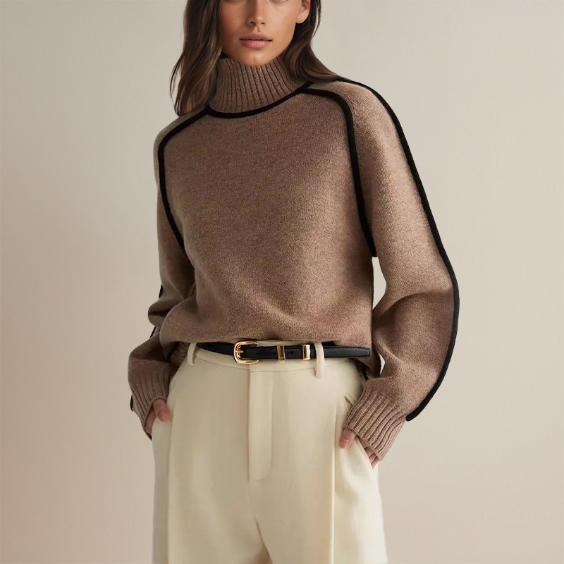 Bella | Cashmere rullekravesweater til kvinder