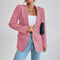 Women’s Single-Button Tailored Blazer with Front Pockets