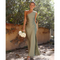 Maxikjole til kvinder | one-shoulder-design | figursyet pasform | flydende stof