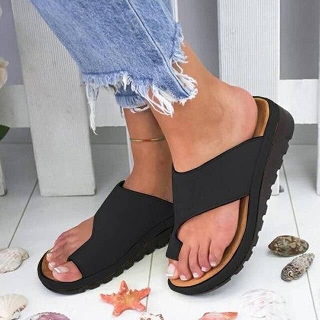 Women's Orthopedic Sandals Gaelle - Comfortable Hallux Correcting Sandals with Wide Cut