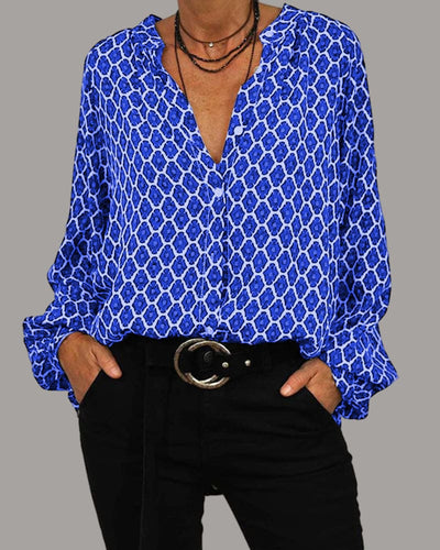 Zara | Bluse med V-hals