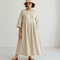 Maxikjole i hør | Minimalistisk elegance | Let og behagelig