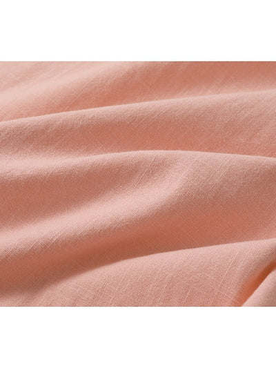 Men's Silas Linen Shirt - Breathable Summer Shirt with Henley Collar and Short Sleeve