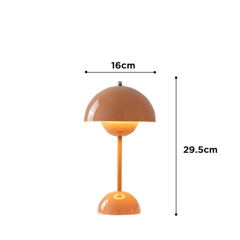 Dome-Shaped Table Lamp with Rounded Base